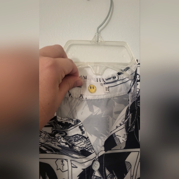 Naruto manga page button up shirt - Picture 3 of 3